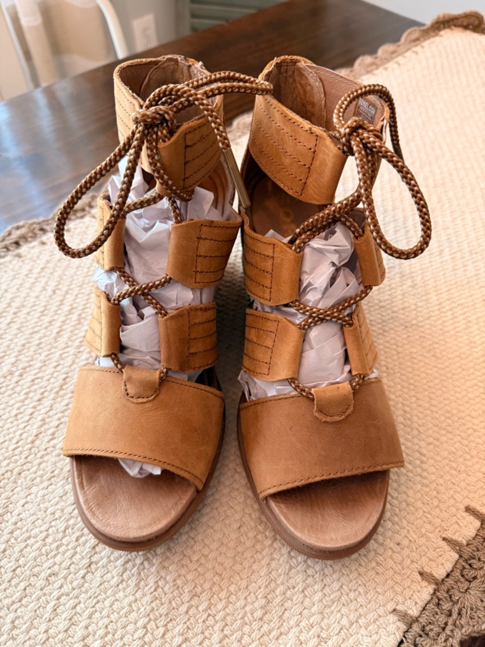 Sorel Women's Joanie II Lace Wedge Sandals Sz 9 - Picture 8 of 8